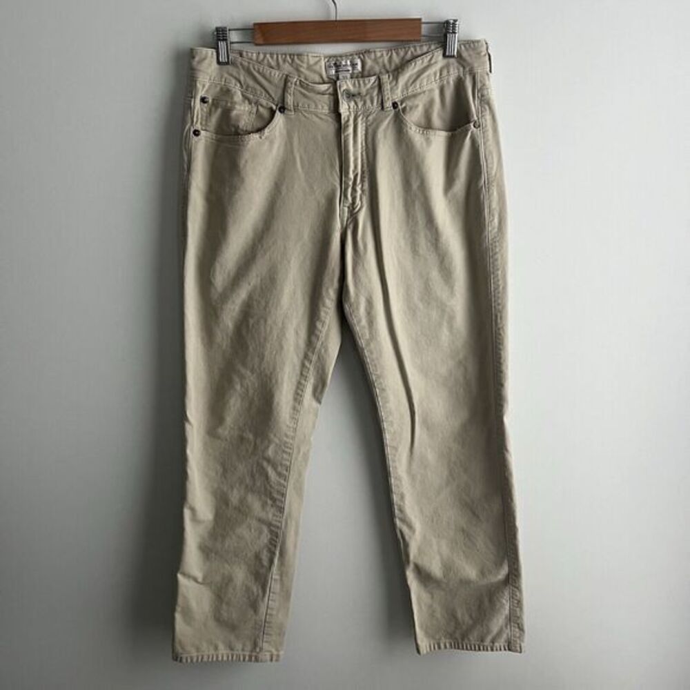 Peter Millar Pants Mens 33x29 Crown Comfort Beige Cotton Stretch Golf Chinos